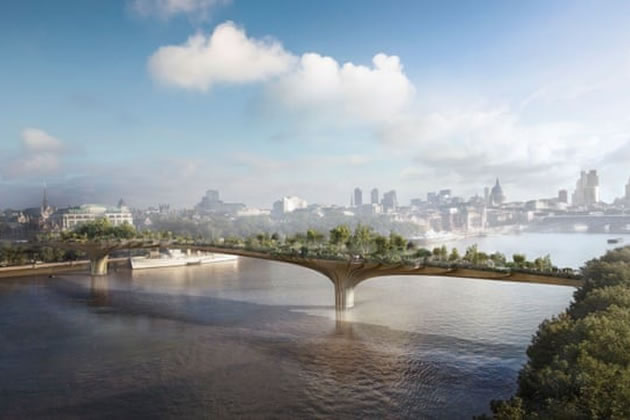 The total cost to the taxpayer of the Garden Bridge plan is an estimated 43 million 