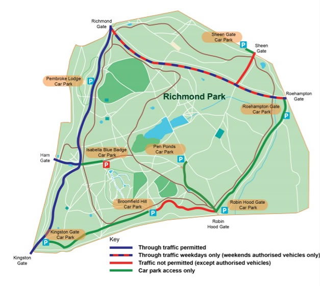 Richmond Park traffic restrictions