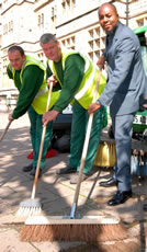 Ealing Street Cleaners with Brooms