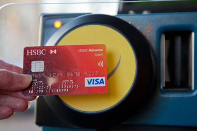 contactless card payment on london undergroun