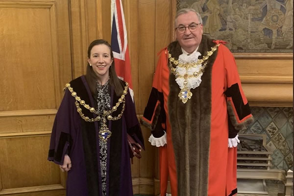 New Mayor of Wandsworth Cllr Richard Field and the Deputy Mayor Cllr Lucy Mowatt