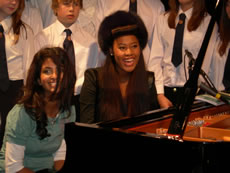 Konnie Huq and VV Brown in Acton
