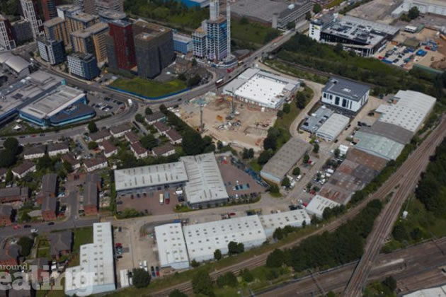 An aerial view of Old Oak