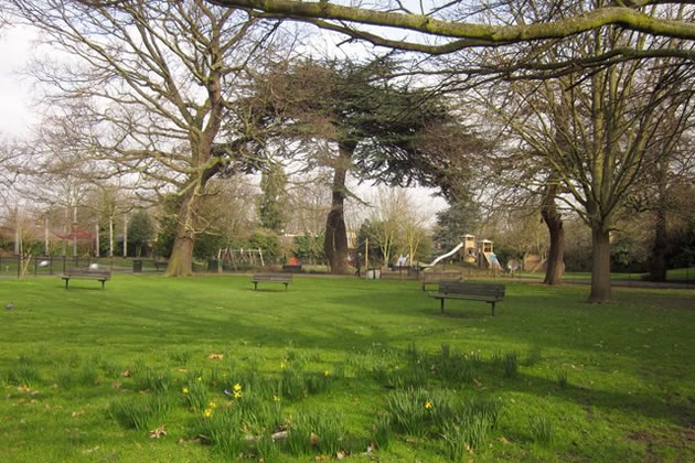 The playground in Ravenscourt Park